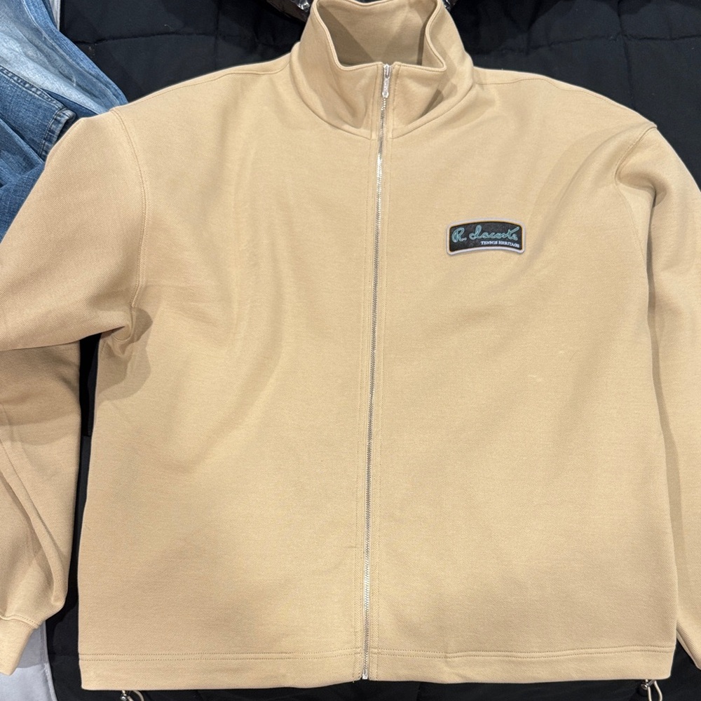 Lacoste Beige Full-Zip Jacket